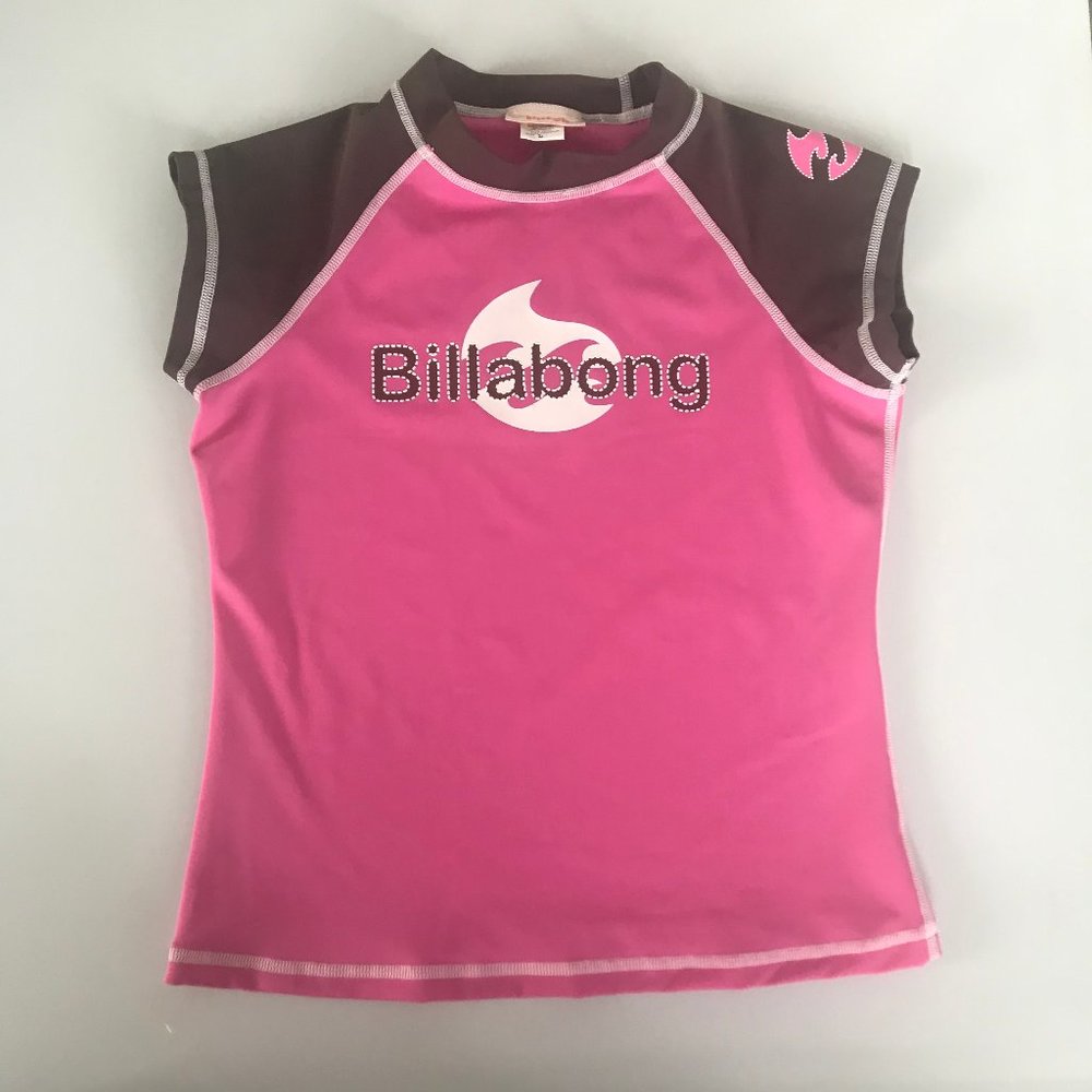 Billabong Girls rashguard rash guard pink large